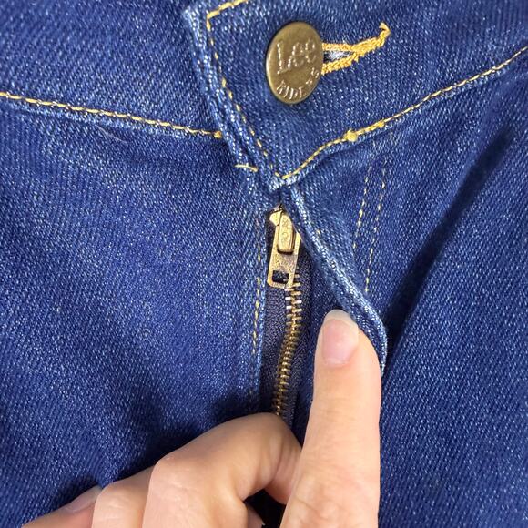 VINTAGE DARK WASH DENIM JEANS LEE size 6 - Picture 5 of 10